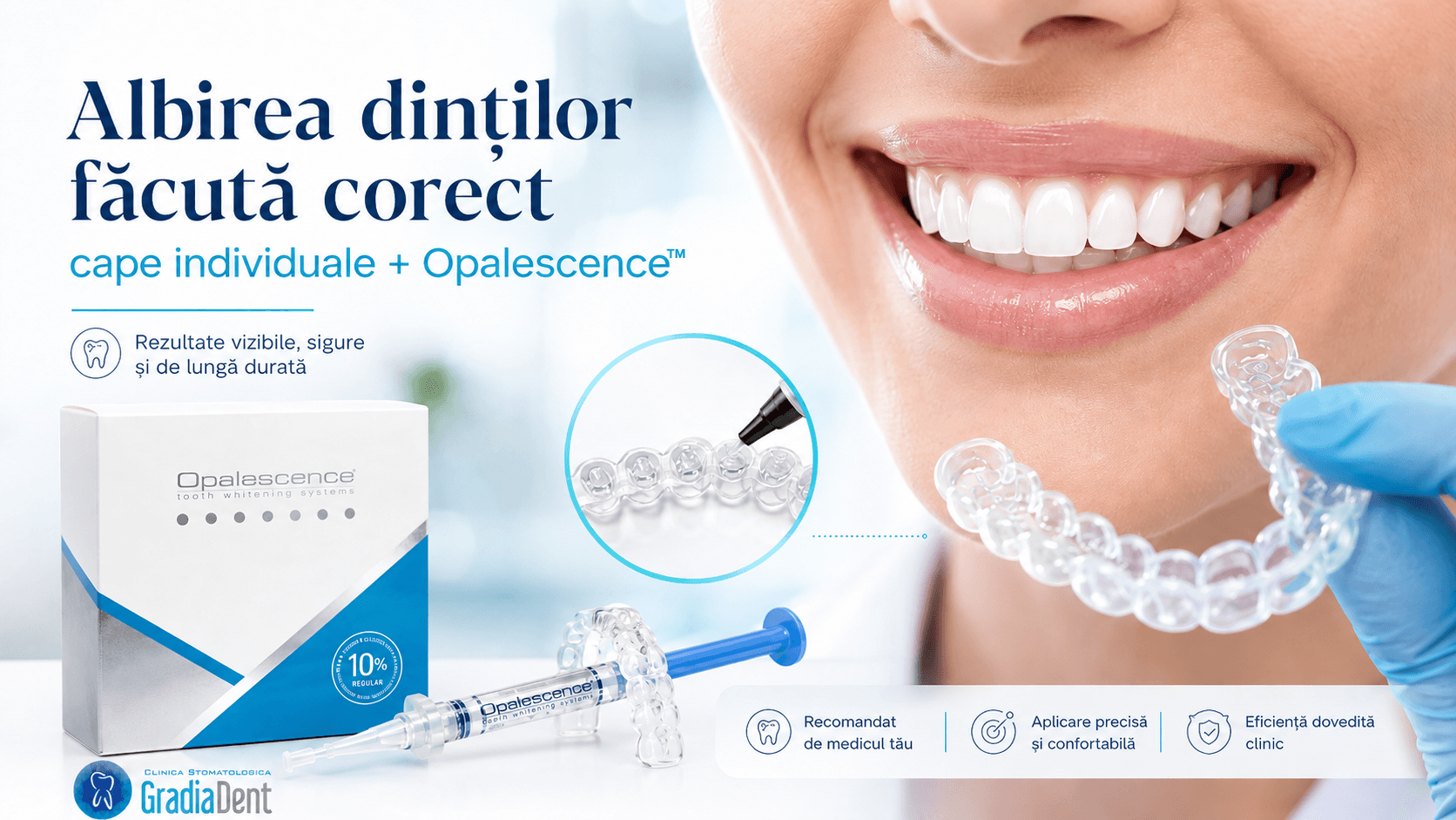 Albire dentara cu cape individuale
